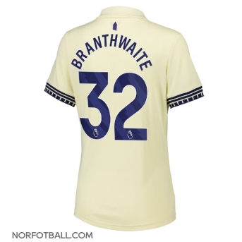 Billige Fotballdrakt Everton Jarrad Branthwaite #32 Replika Bortedrakt Dame 2025-26 Kortermet
